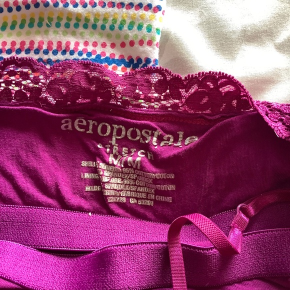 3 aéropostale camisoles polkadot with lace trim - Picture 3 of 7